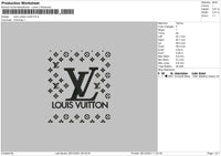 Louis Vuitton Pattern Embroidery File 4 size