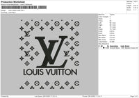 Louis Vuitton Pattern Embroidery File 4 size