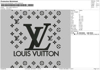 Louis Vuitton Pattern Embroidery File 4 size