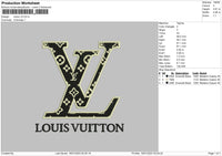 Louisv V5 Embroidery File 6 sizes