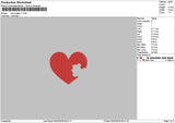 Love Puzzle V1 V2 Embroidery File 6 sizes