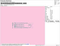 Love At First Embroidery File 4 size