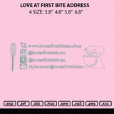 Love At First Embroidery File 4 size