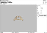 Love Hands P&f Embroidery File 6 sizes