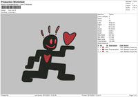 Love Man Embroidery File 4 size