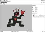 Love Man Embroidery File 4 size
