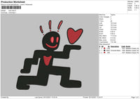 Love Man Embroidery File 4 size