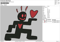 Love Man Embroidery File 4 size
