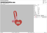 Love Mom Embroidery File 6 sizes
