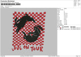 Love On Tour Embroidery File 4 size