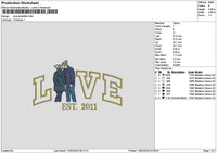 Love Photoflat 1402 Embroidery File 6 sizes
