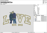 Love Photoflat 1402 Embroidery File 6 sizes