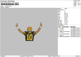 Player10 Embroidery File 6 sizes