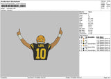 Player10 Embroidery File 6 sizes