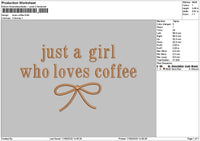 Coffeetext 1706 Embroidery File 6 sizes