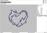 Sharks02 Embroidery File 6 sizes