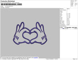 Love Signhand Embroidery File 4 size