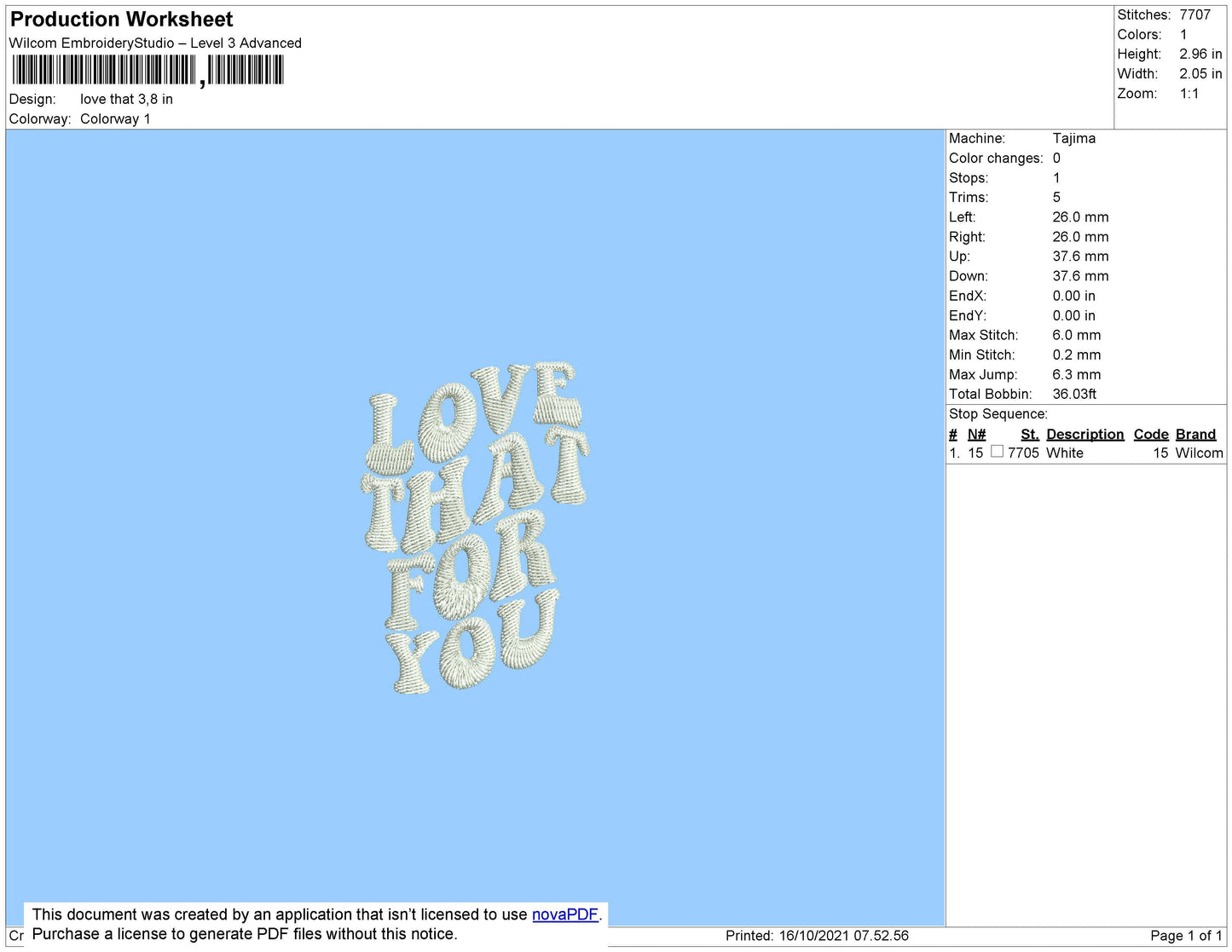Love That Embroidery File 4 size