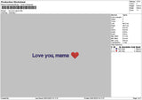 Mamatext 3001 Embroidery File 6 sizes