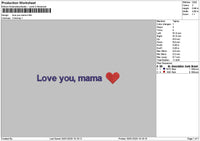 Mamatext 3001 Embroidery File 6 sizes