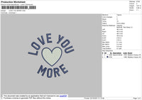 Love You More & Small Love 2 File Embroidery