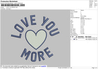 Love You More & Small Love 2 File Embroidery