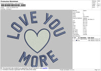 Love You More & Small Love 2 File Embroidery