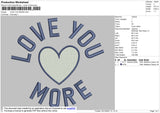 Love You More & Small Love 2 File Embroidery