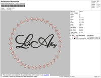 Lash Alley Embroidery File 4 size