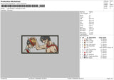 Luffy Monkey Rectangle V5 Embroidery File 6 sizes