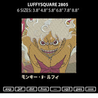 Luffysquare 2805 Embroidery File 6 sizes