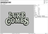Luke Gombs Embroidery File 4 size