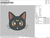 Luna Artemis Embroidery File 4 size