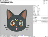 Luna Artemis Embroidery File 4 size