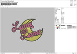 Luna Luna Embroidery File 4 size