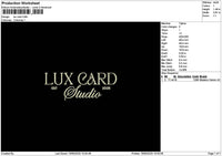 Luxcard Text Embroidery File 6 sizes