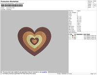 Love Brown Embroidery File 4 size