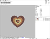 Love Brown Embroidery File 4 size