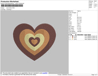 Love Brown Embroidery File 4 size