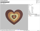 Love Brown Embroidery File 4 size