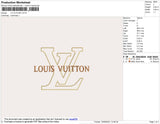 Lv Outline Embroidery File 4 size