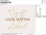Lv Outline Embroidery File 4 size