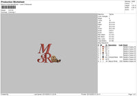M3r Embroidery File 6 sizes