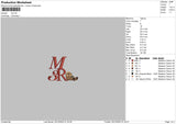 M3r Embroidery File 6 sizes