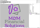 M&M Financial Embroidery File 4 size