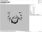 Madara BW Embroidery File 4 size