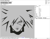Madara BW Embroidery File 4 size