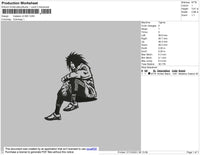 Madara BW V2 Embroidery File 4 size