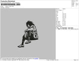 Madara BW V2 Embroidery File 4 size
