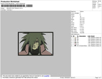 Madara Rectangle Embroidery File 4 size